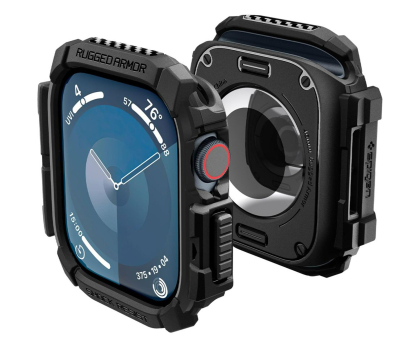 Pasek i akcesoria do zegarków SPIGEN Rugged Armor Apple Watch 10 (46 Mm) Matte Black 8809971234412